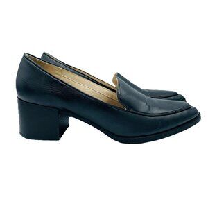 LifeStride Pumps Womens 10M Black Heels Devyn Slip On Loafers Career Office Shoe